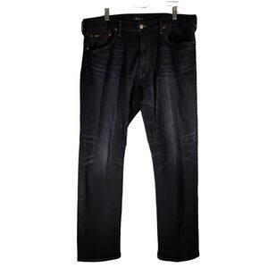 Polo Ralph Lauren jeans mens 38x32 blue denim Hampton Relaxed Straight stretch